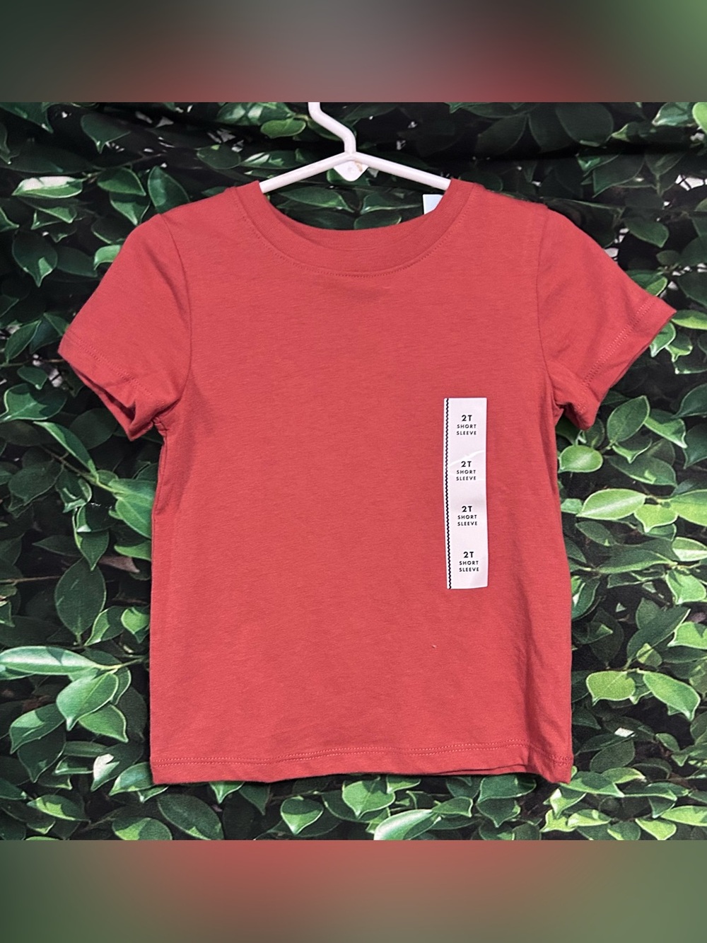 Cat and Jack Boys Basic T-shirt Copper Cotton Blend Size 2T New